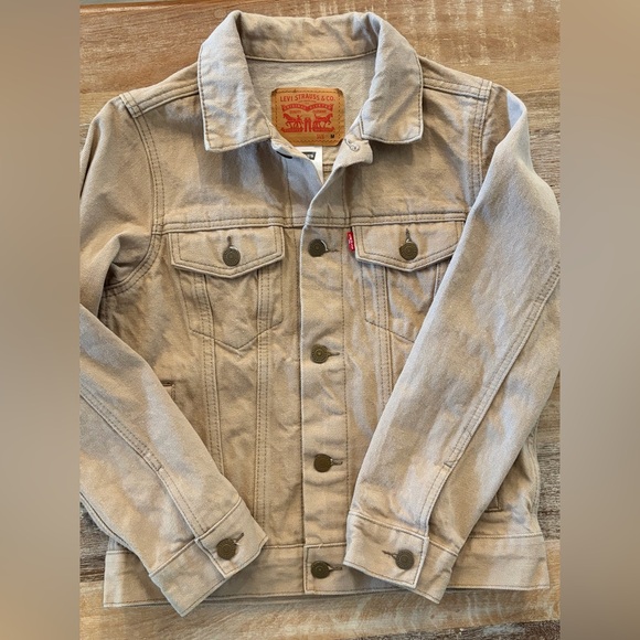 Levi's Tan Trucker Jacket - Classic Jean Jacket, Size Medium (10-12 Years) - Picture 6 of 16